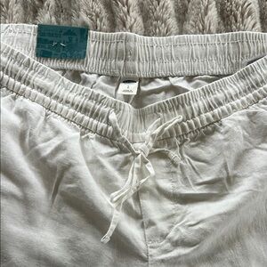 White Drawstring Pants